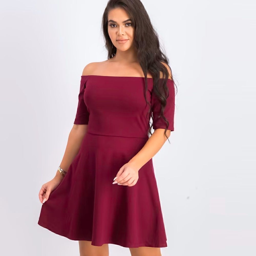Stitch Fix Nine Britton Ophelia Off The Shoulder Knit Dress Women’s XS